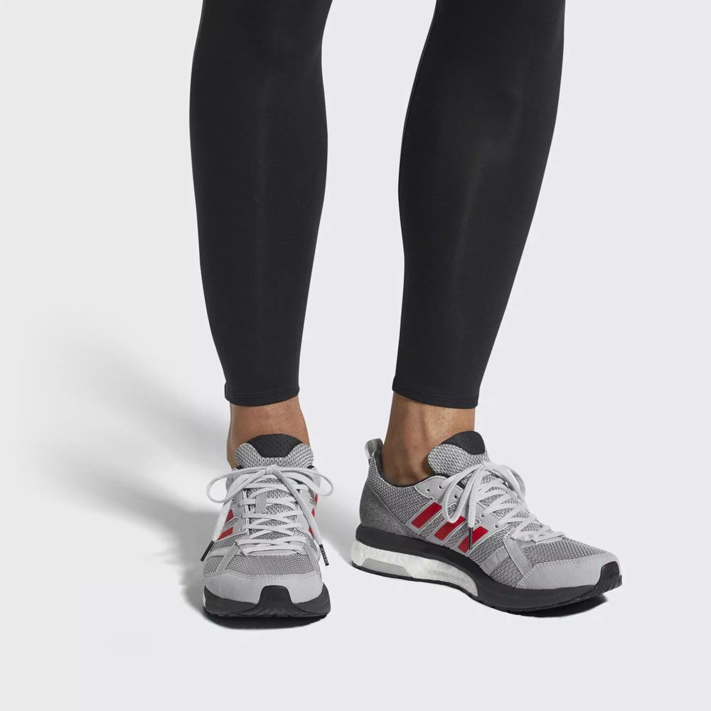 Adidas Adizero Tempo 9 Tenis Para Correr Grises Para Hombre (MX-86995)